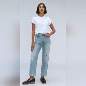 Everlane 90's Way-High Jean with Paint Splatter - Size 28 Regular - Never Worn